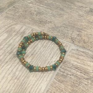 3/$35 Alex and Ani beaded wrap bracelet